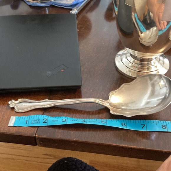 31) Antique Server Monogram M Or W - Picture 7 of 7